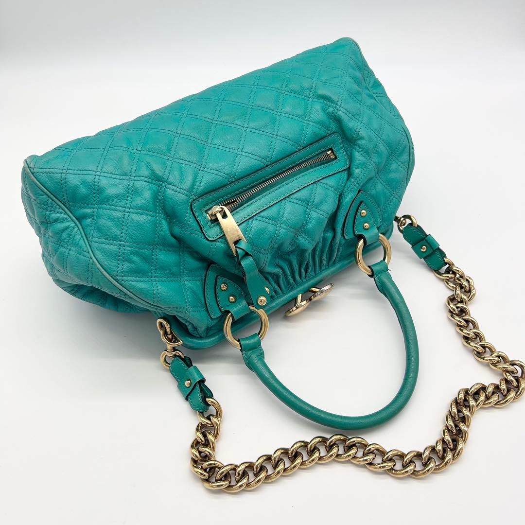 A693 マークジェイコブス 本革 キルティング ショルダー チェーンバッグ