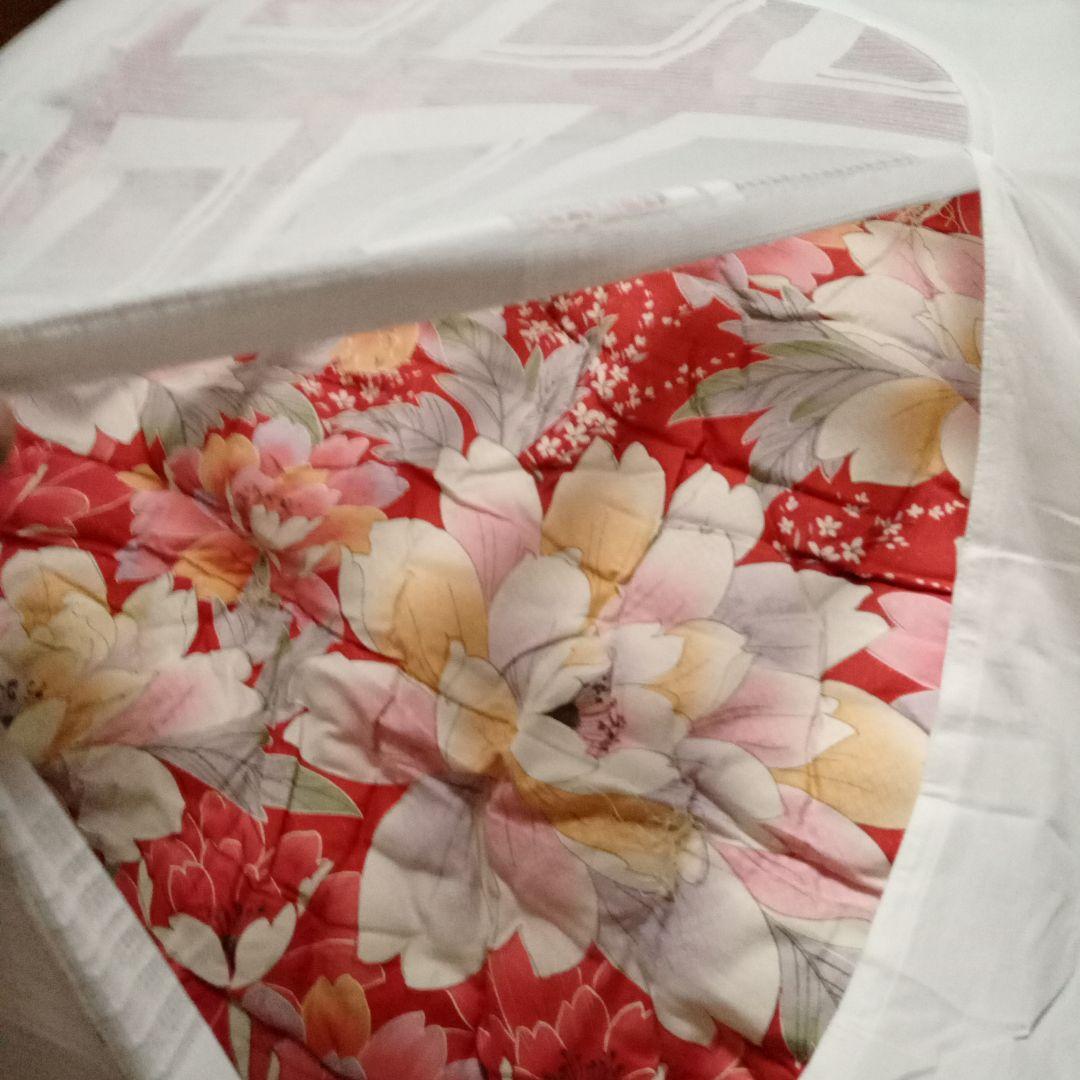 あけちゃん様用　花柄ピンク系布団セット　掛け布団カバー付　敷布団