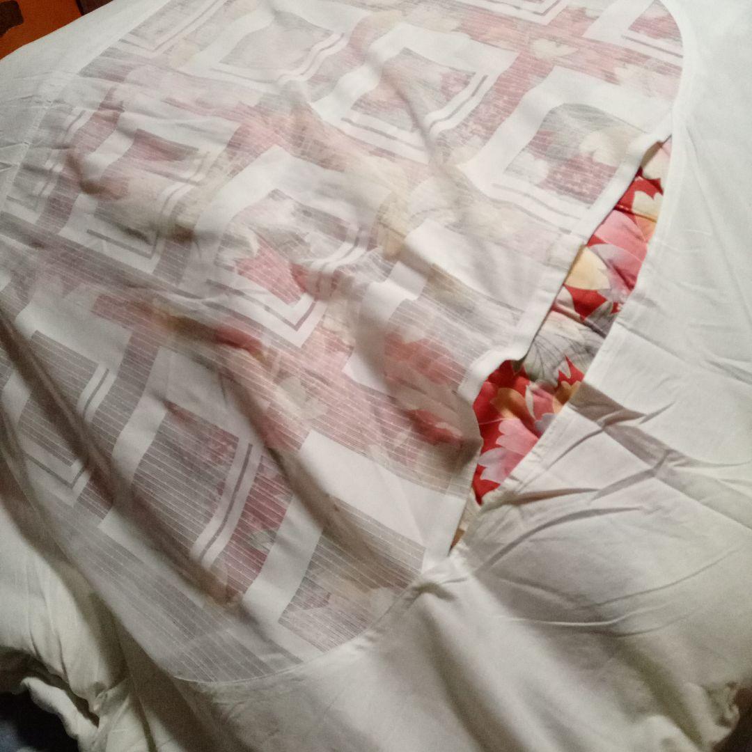 あけちゃん様用　花柄ピンク系布団セット　掛け布団カバー付　敷布団