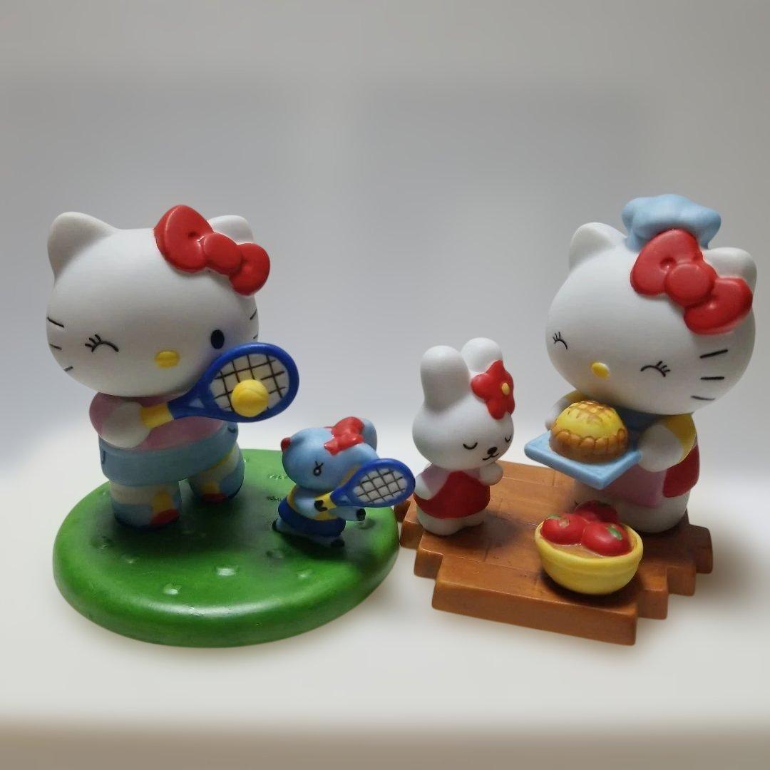 ハローキティ　キティ　陶器　万年カレンダー　フィギュア