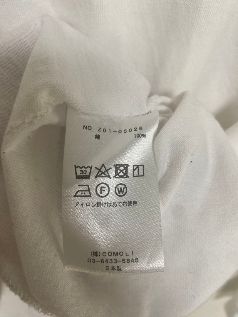 COMOLI 24SS コットンジャージ 長袖Tシャツ サイズ4