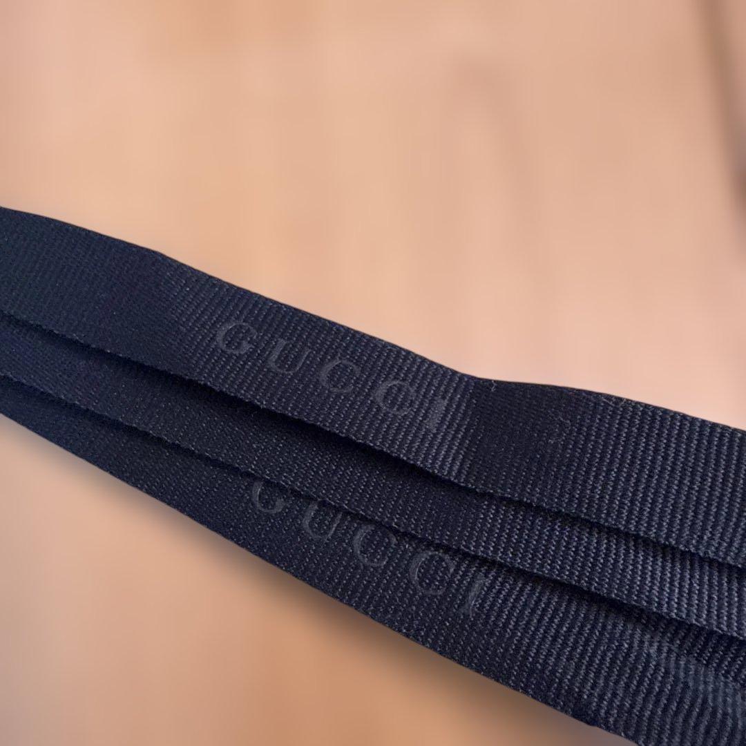 GUCCI ネイビー GGロゴ ネクタイ　クリスマスプレゼント　ブランドネクタイ