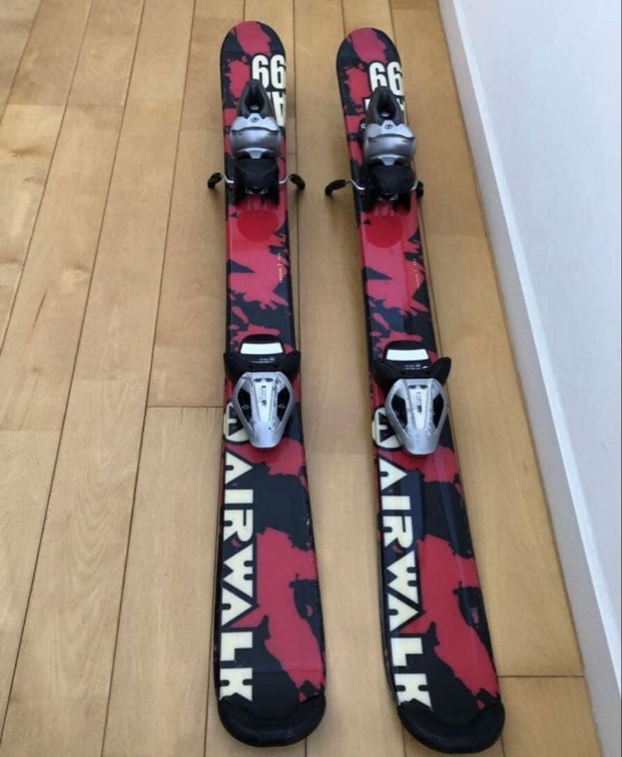 AIRWALK スキー板 99㎝ ビンディング付き　ショートスキー　ファンスキー
