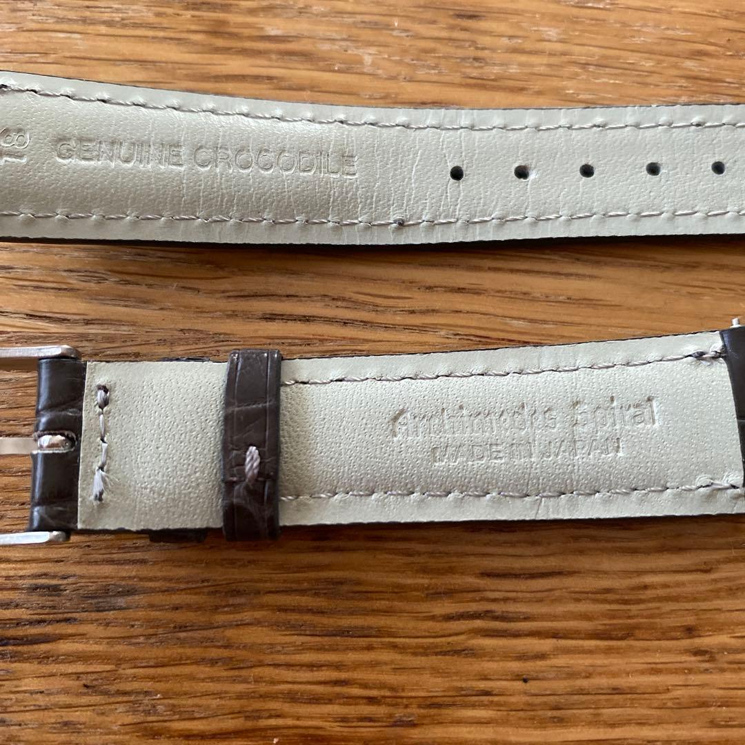 【美品】アルキメデス・スパイラル オリジナル マットクロコダイル 18mm