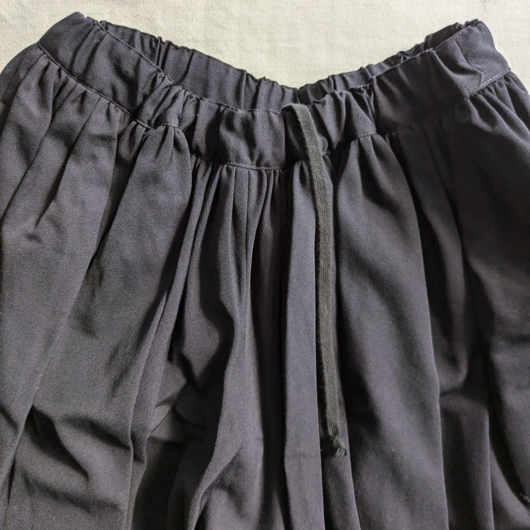 COMME des GARÇONS ブラックプリーツパンツ XS