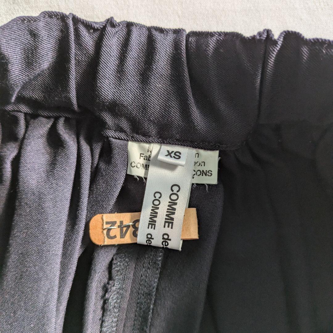 COMME des GARÇONS ブラックプリーツパンツ XS