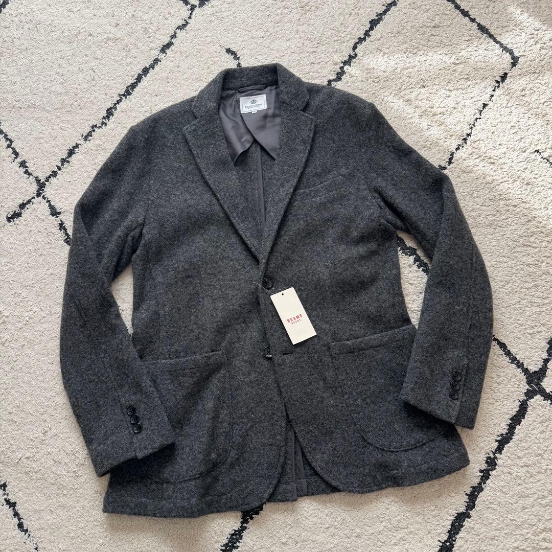 タグ付未使用　ビームスハート　MOON ツイード　テーラードジャケット　グレー