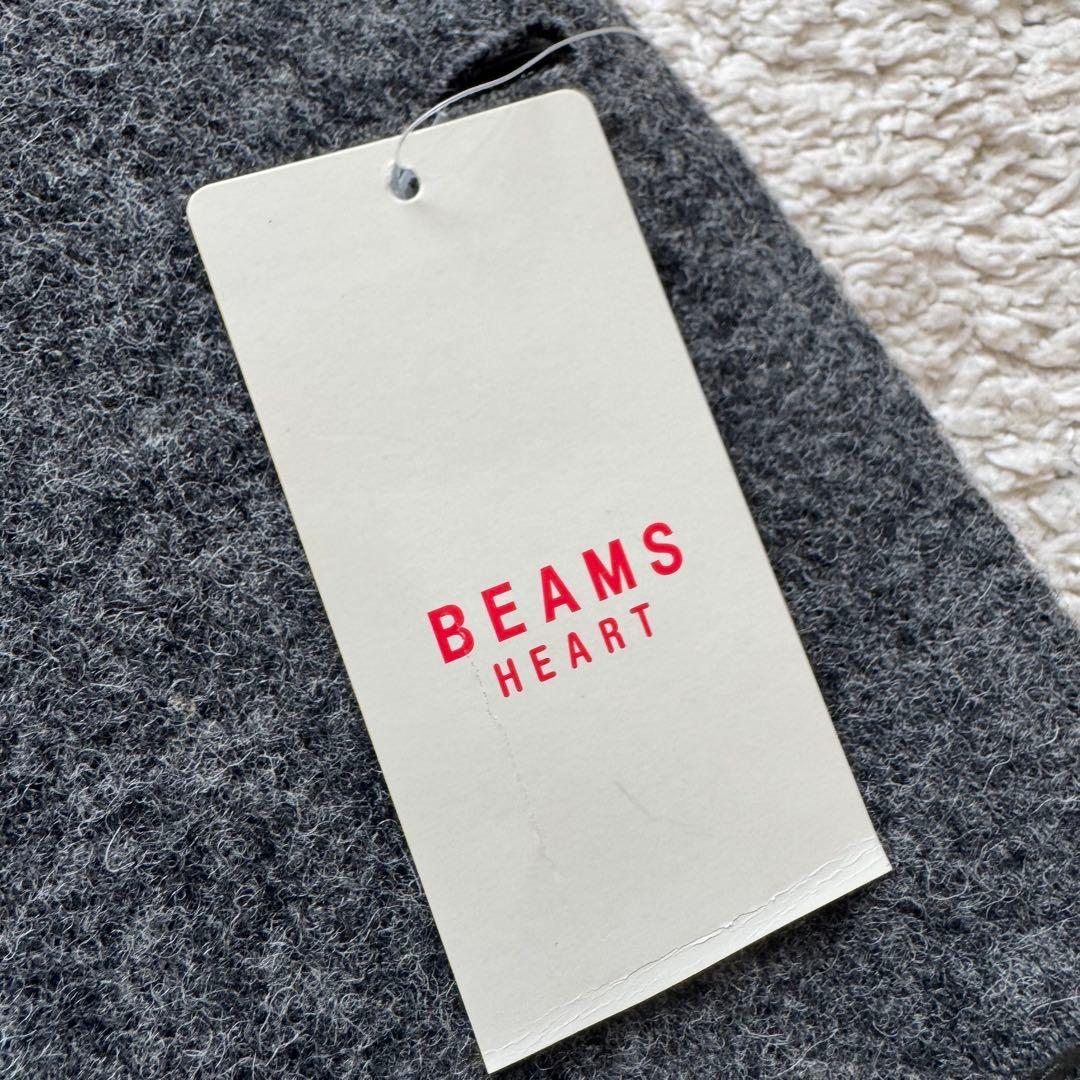 タグ付未使用　ビームスハート　MOON ツイード　テーラードジャケット　グレー