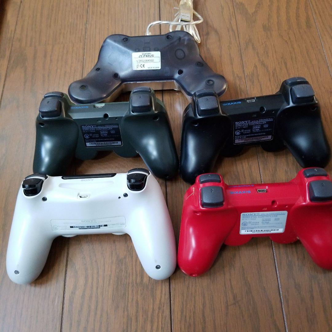 ジャンク品　PLAYSTATION コントローラー他　５個まとめ