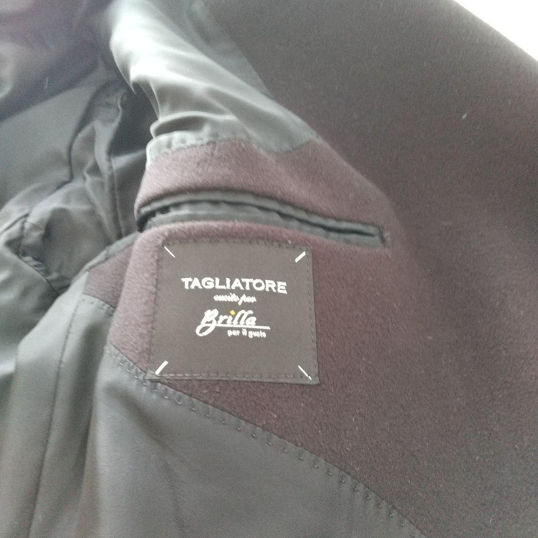 【タリアトーレ】 ダブルブレスト ネイビー チェスターコート