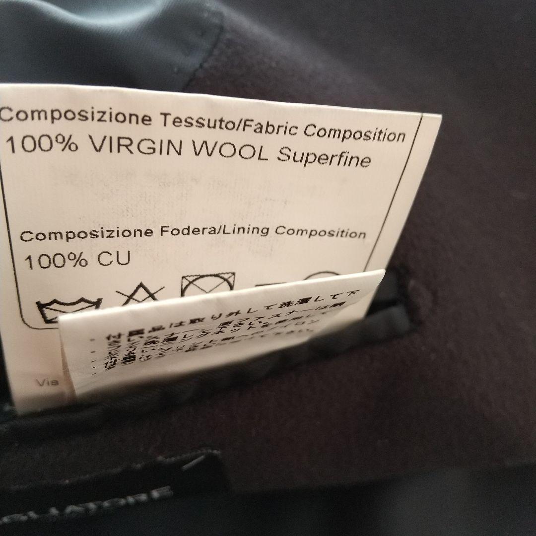 【タリアトーレ】 ダブルブレスト ネイビー チェスターコート