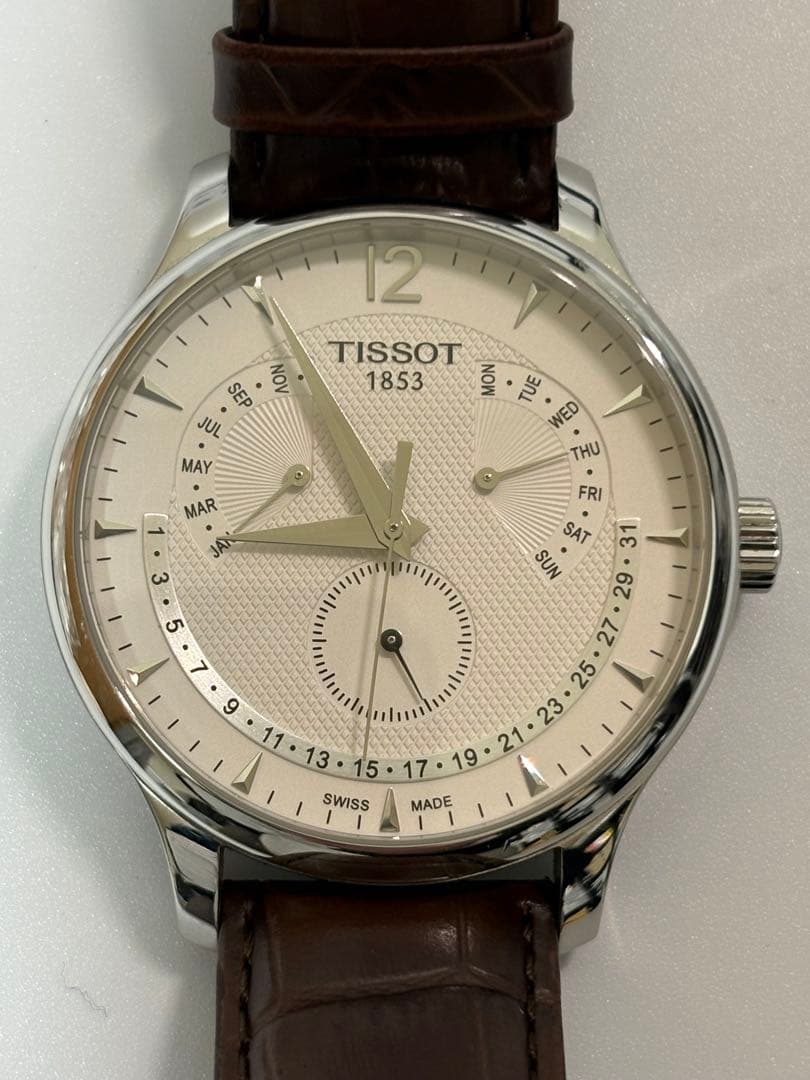 【美品】TISSOT トラディション パーペチュアルカレンダー T063637A