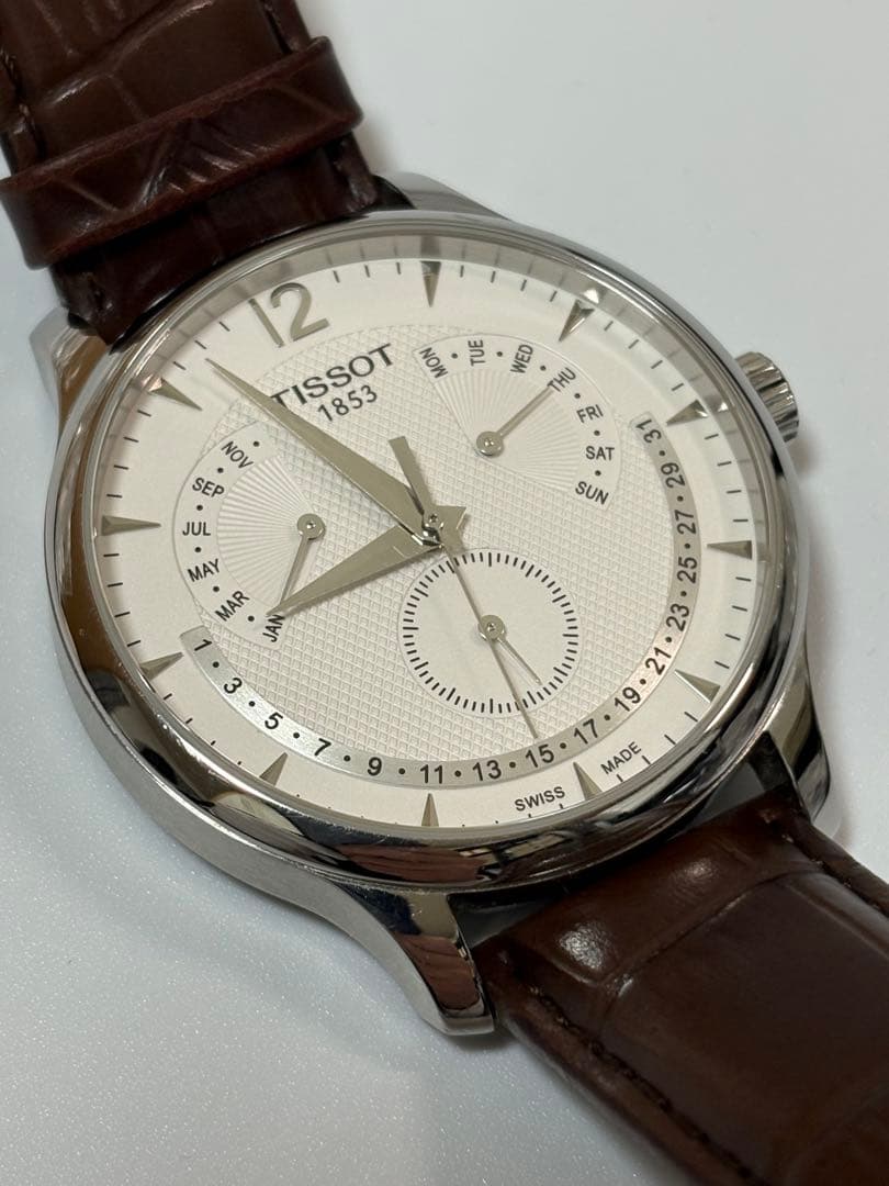 【美品】TISSOT トラディション パーペチュアルカレンダー T063637A