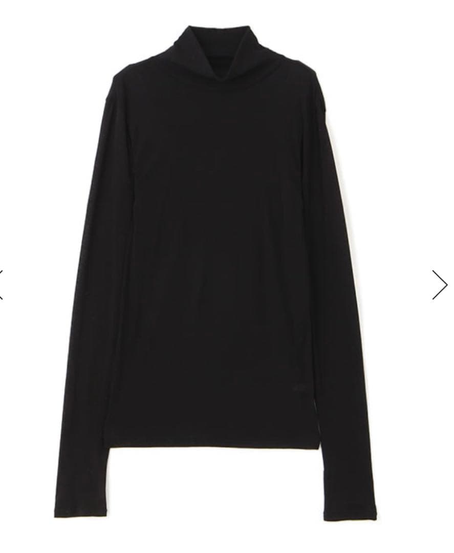 完売　定価以下　ETRE Tokyo バーサタイルハイネックシアーロンTee 黒