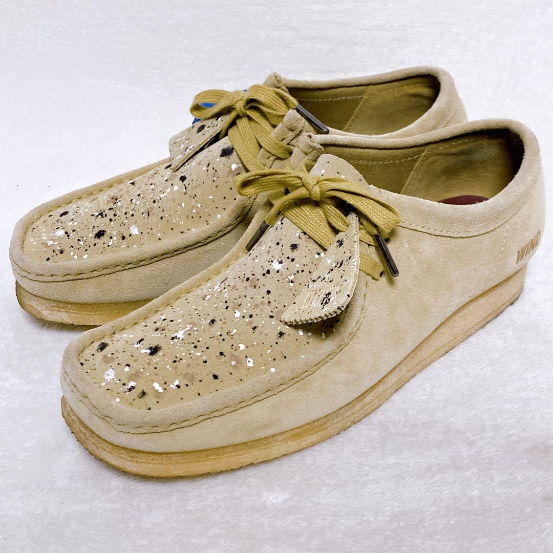 希少　クラークス×ウィンダンシー×アトモス　ワラビー　27cm　ベージュ　美品