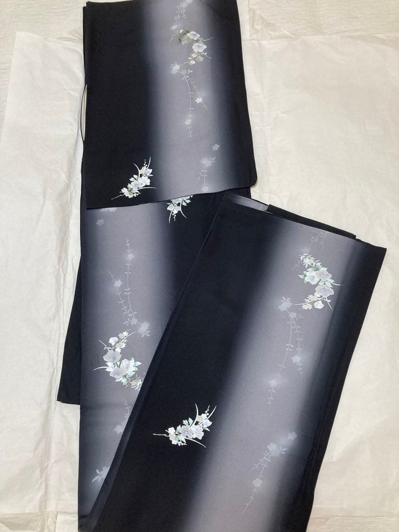 専用です　小紋　袷　black&white