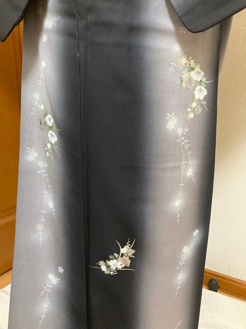 専用です　小紋　袷　black&white