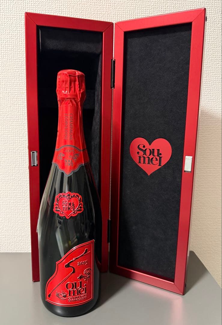 ソウメイ　レッド シャンパン 箱付き×2本