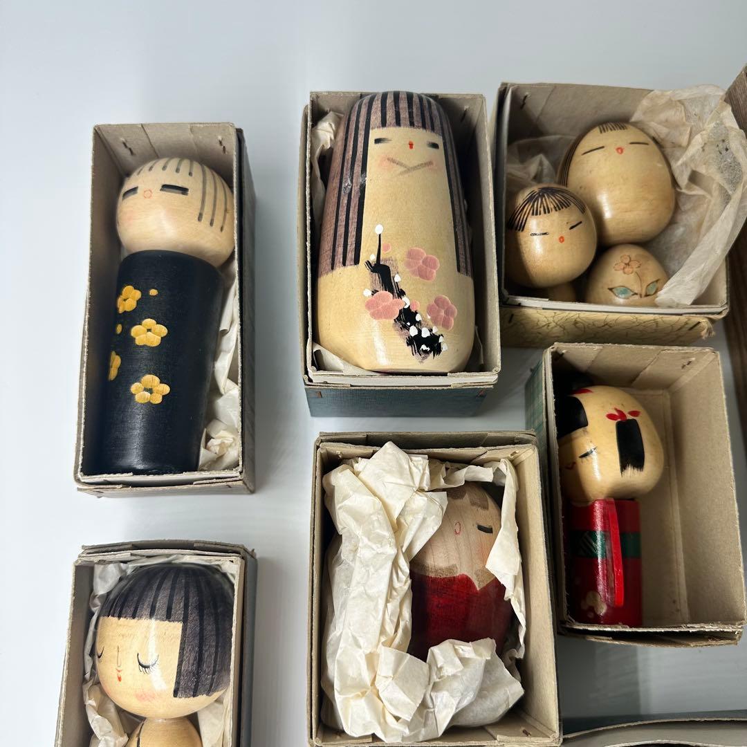 こけし人形 14体セット 未使用品