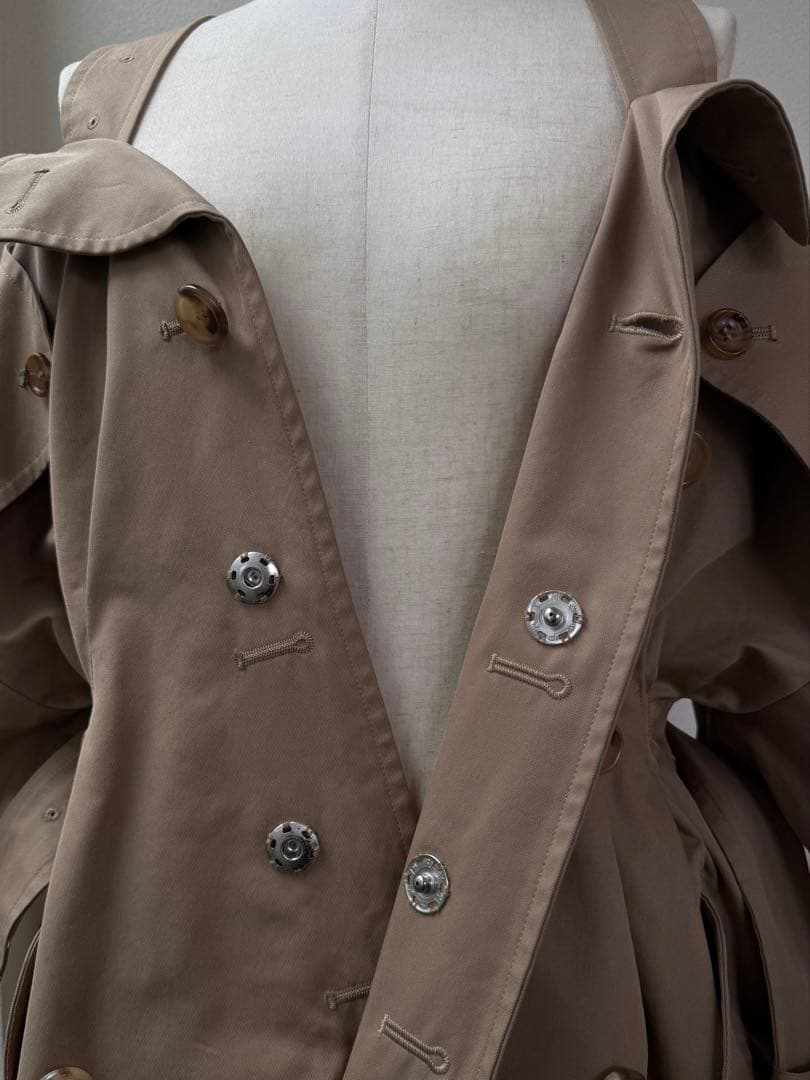 2020SSジュンヤ ワタナベ ギャルソン トレンチ解体 再構築ワンピース M