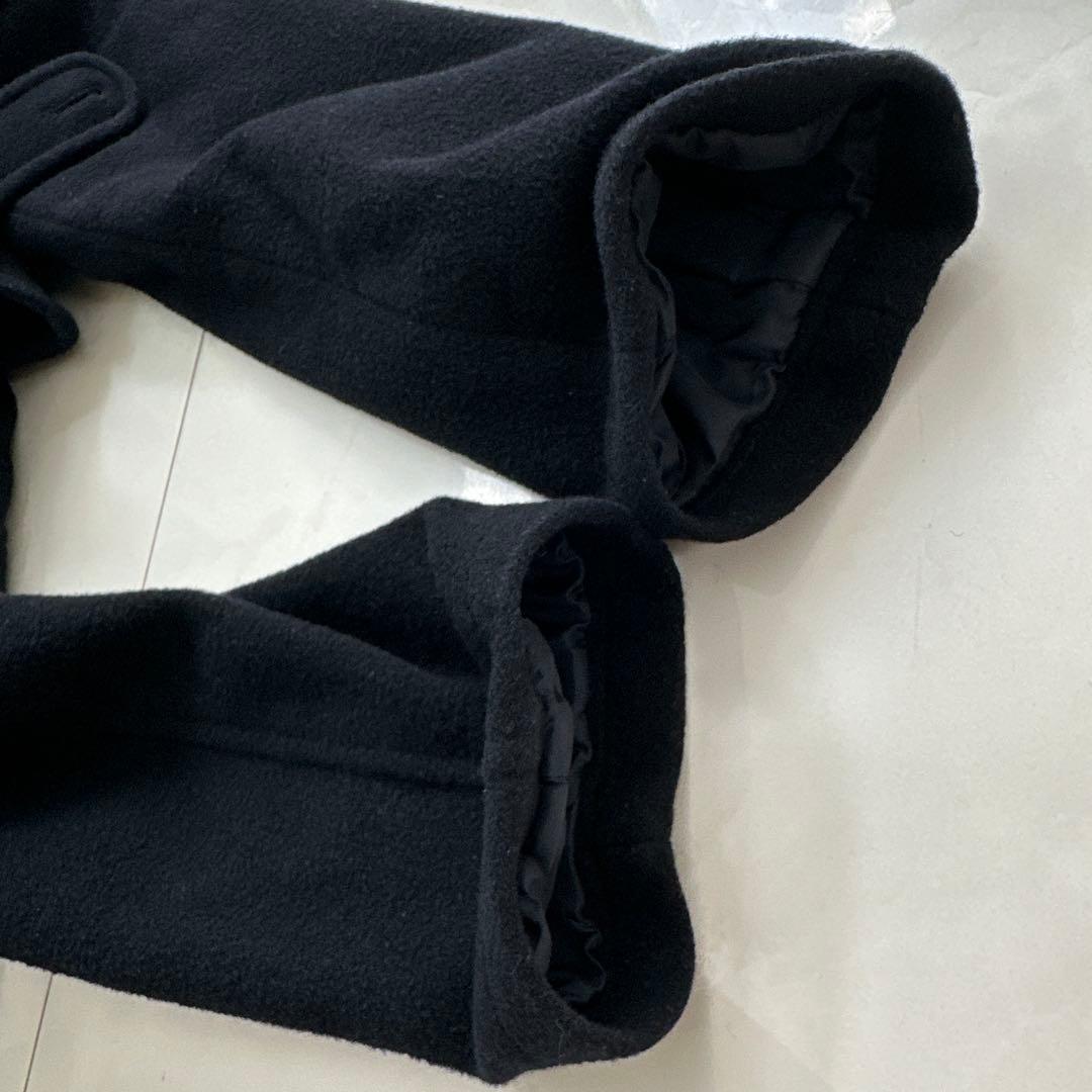 J.PRESS フード付き　ダッフルコート 160 ウール・カシミア混　濃紺