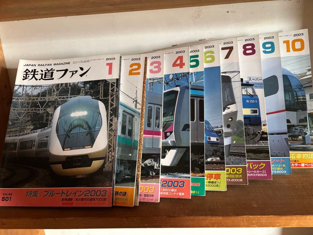 鉄道ファン 2003年 1〜10号 セット