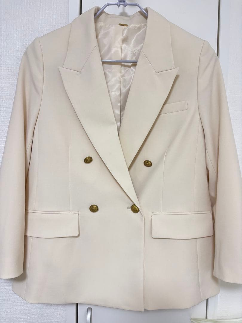 金釦ダブルブレストブレザー mila owen