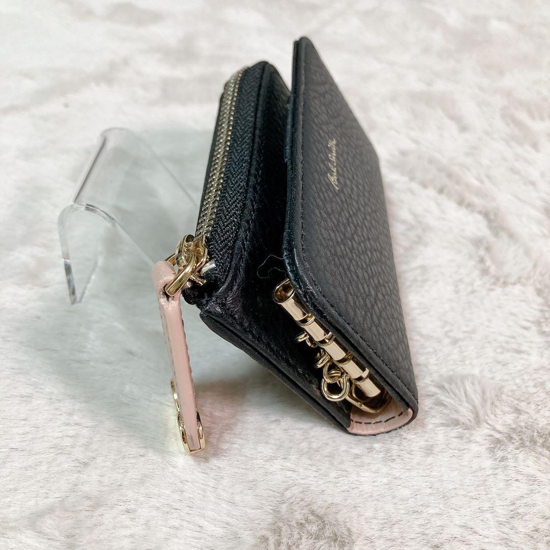 【新品】ポールスミス キーケース 4連 ケース レザー ハートプル BK