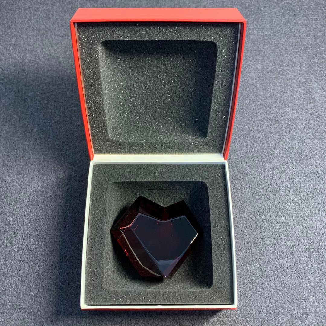 ❣️バカラ❣️ハート❣️ペーパーウェイト❣️置き物❣️オブジェ❣️クリスタル❣️レア❣️愛❣️箱袋