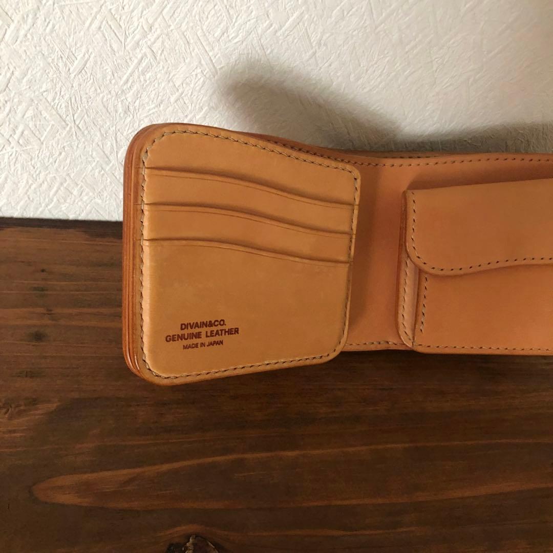 フリッカー 1ブライドルレザー ダブルバット コンパクト 財布 ナチュラル