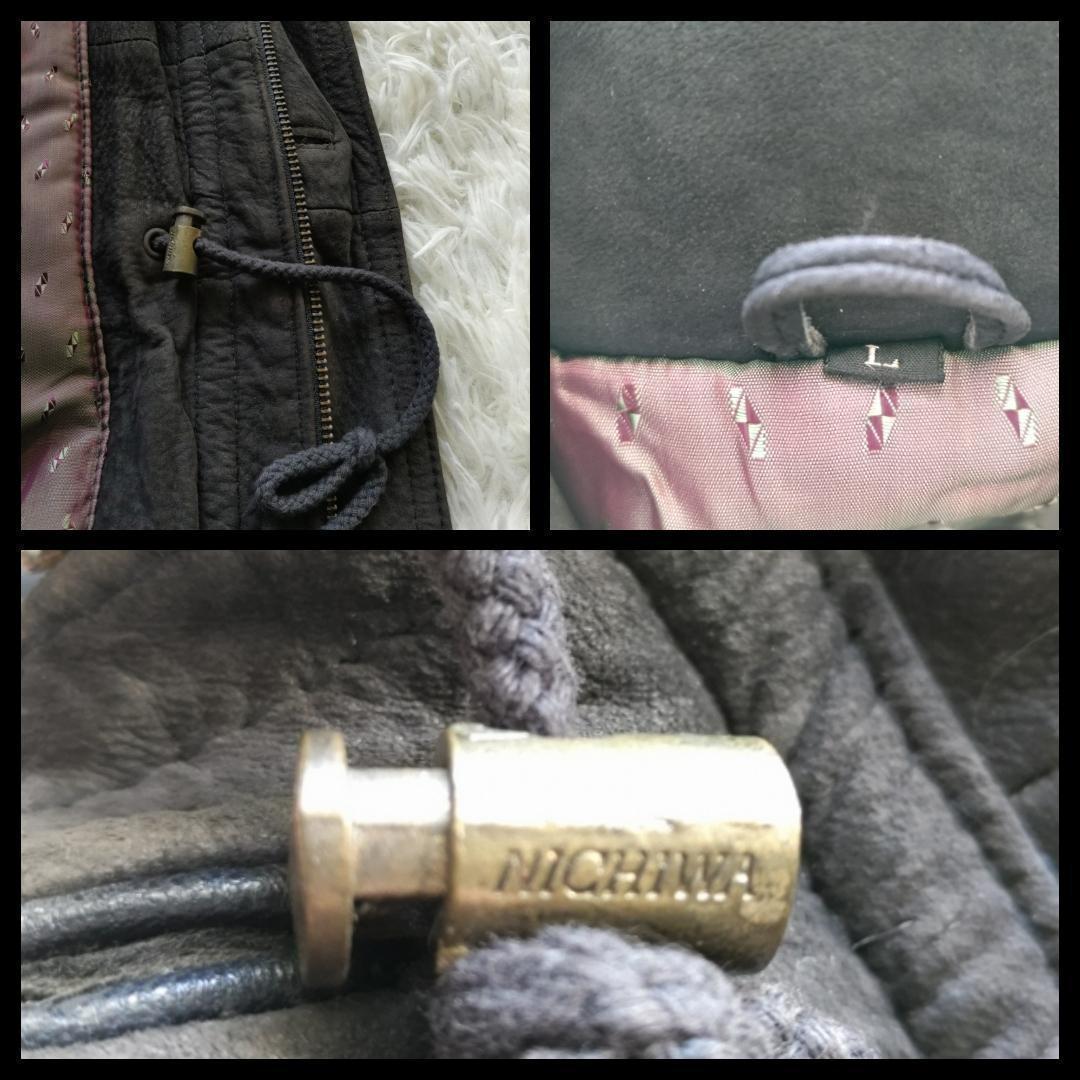 希少!WIND ARMOR 肉厚ムートンジャケット レザージャケット L