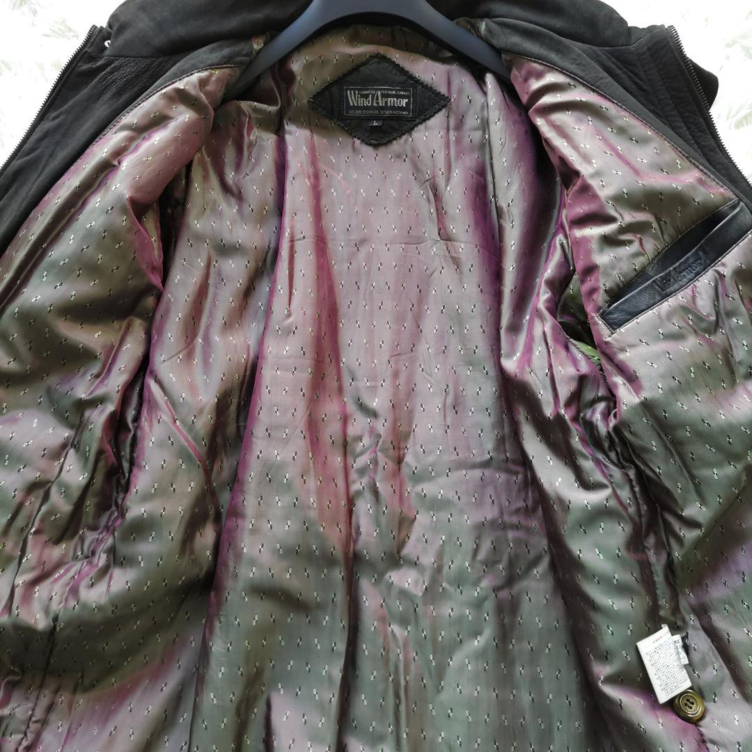 希少!WIND ARMOR 肉厚ムートンジャケット レザージャケット L