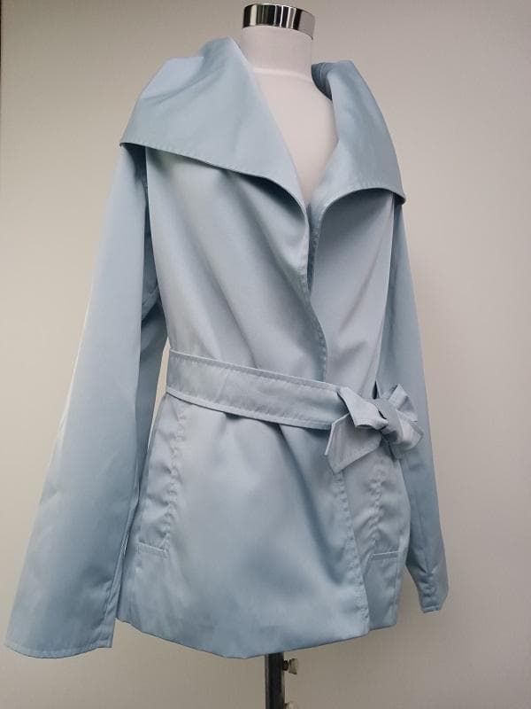 マックスマーラ 新品 タグ付き トレンチ コート アイスブルー