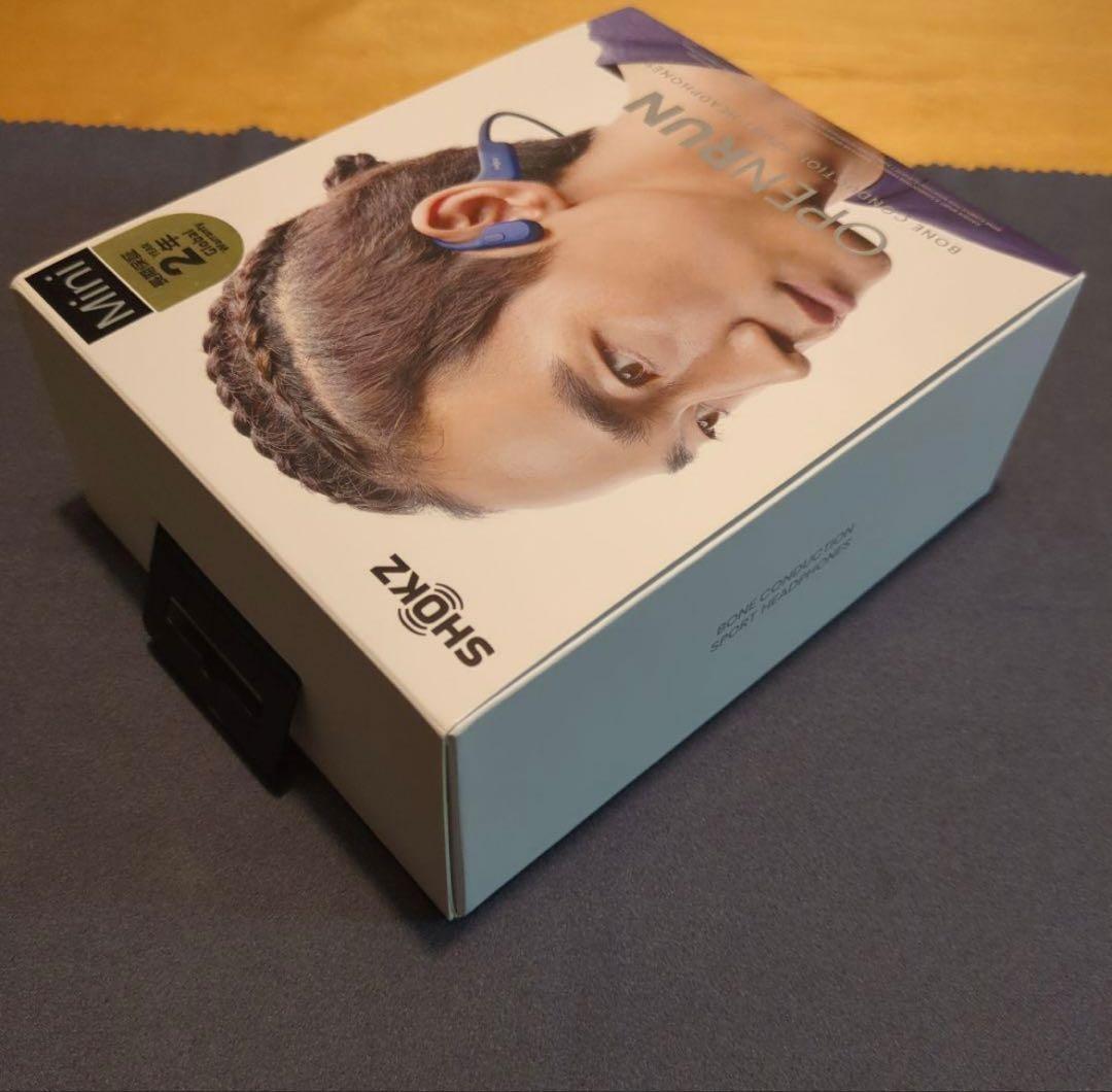 （美品）SHOKZ OPENRUN MINI 骨伝導イヤホン
