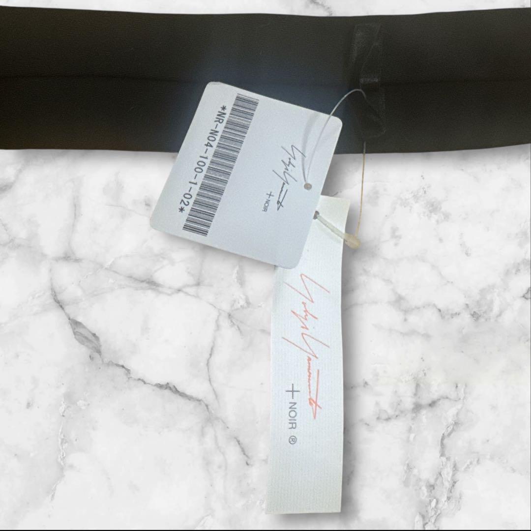 【タグ付き】Yohji Yamamoto ブラック ネクタイ　ネームロゴ　希少