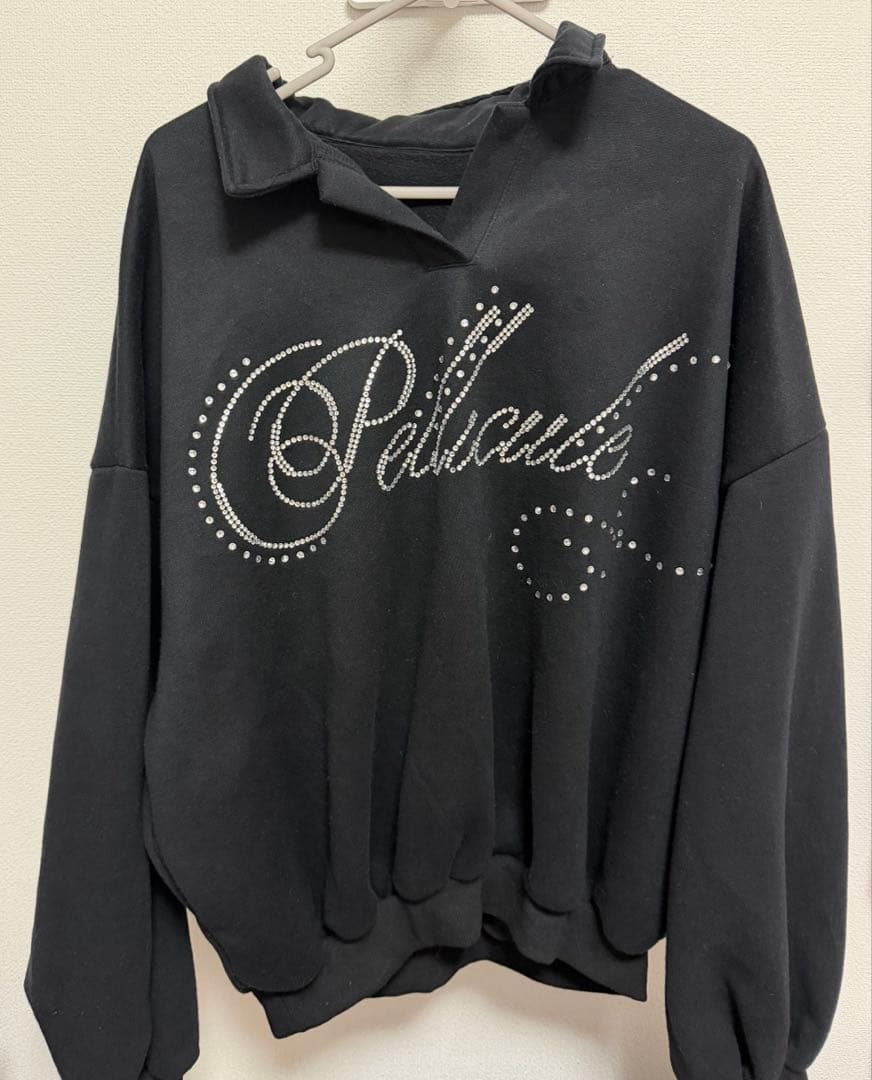 ペリキュールPELLICULE lettering sweat tops
