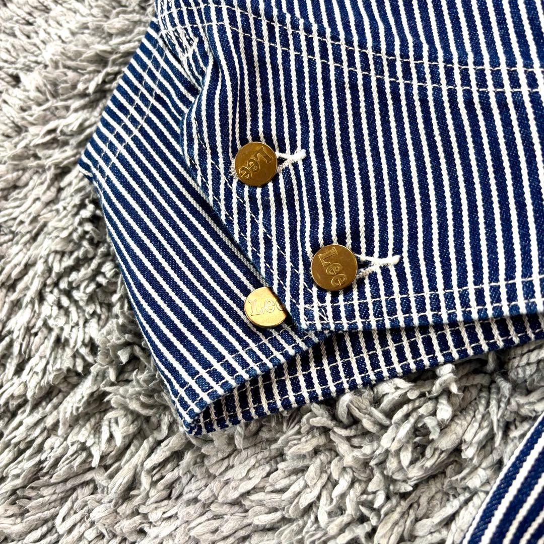 極美品✨Lee ストライプ カバーオール ヒッコリー
