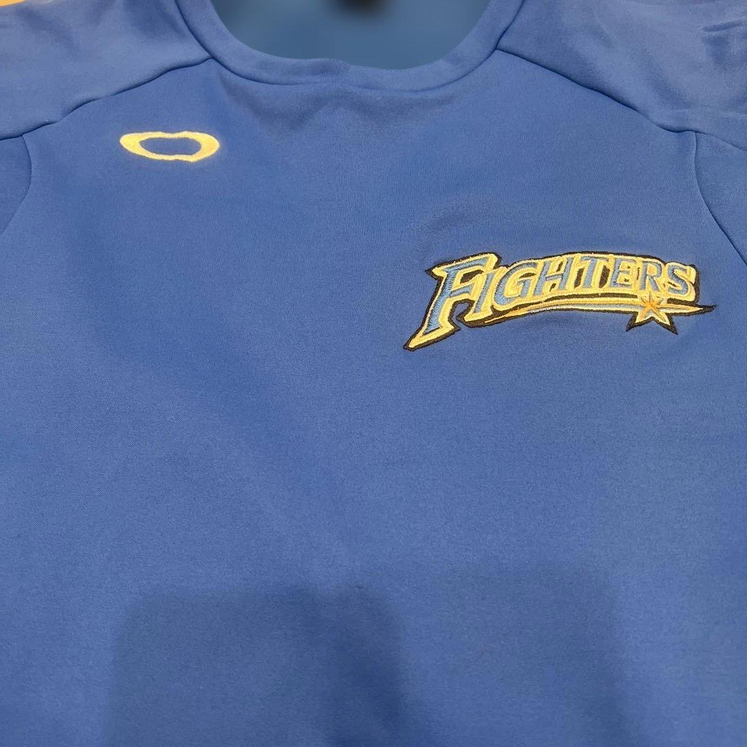 野球日本ハムOakley 長袖 ユニフォーム XL 青