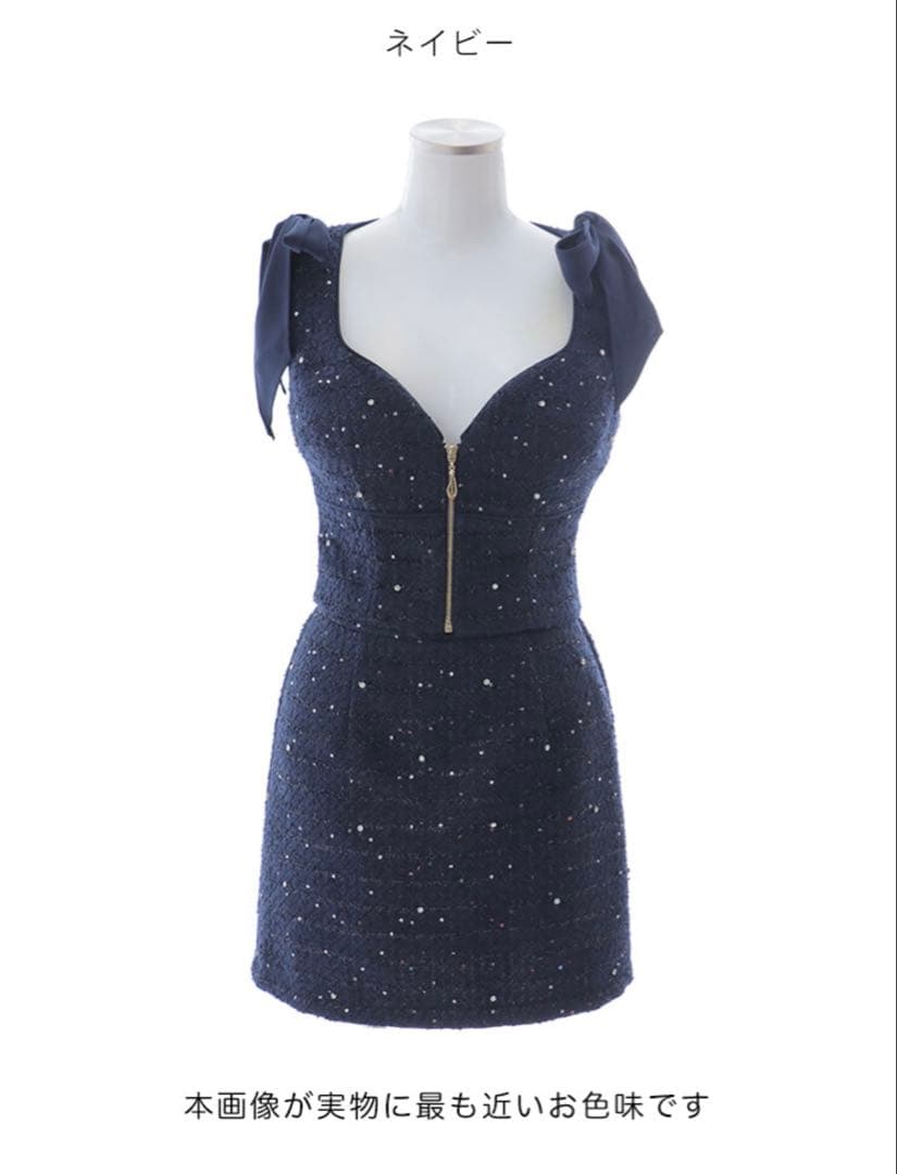 Jewels ネイビー タイトドレス