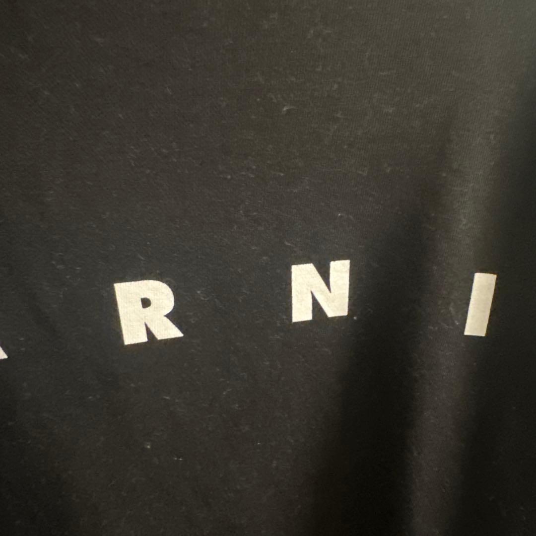 MARNI ブラック トレーナー ロゴ入り