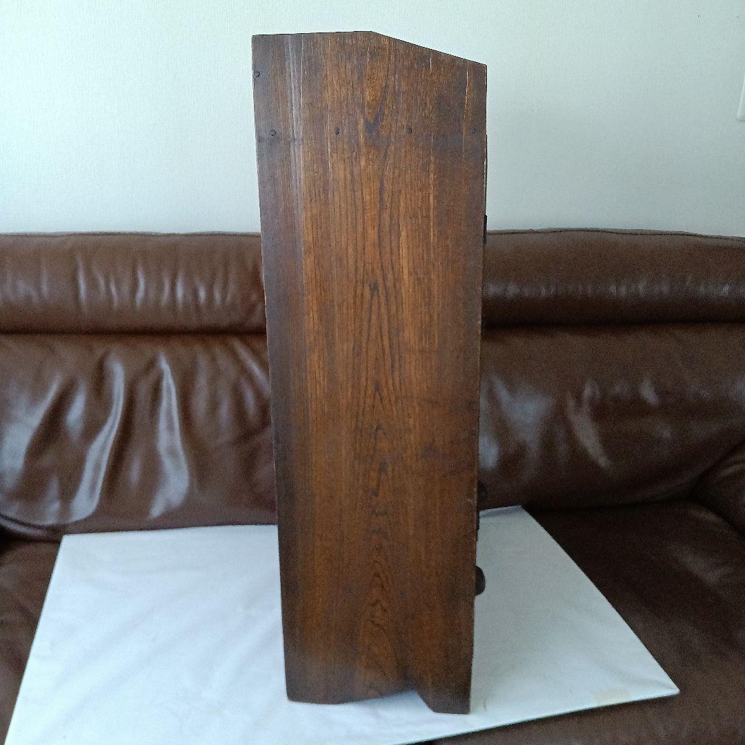 昭和レトロ　約１００年前(昭和4年)の家具　梅にウグイス彫刻