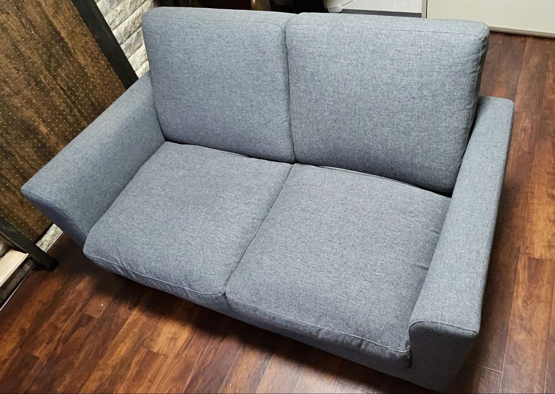 ニトリ コンパクトにくつろげるソファベッド(フォワード GY) 2人掛け