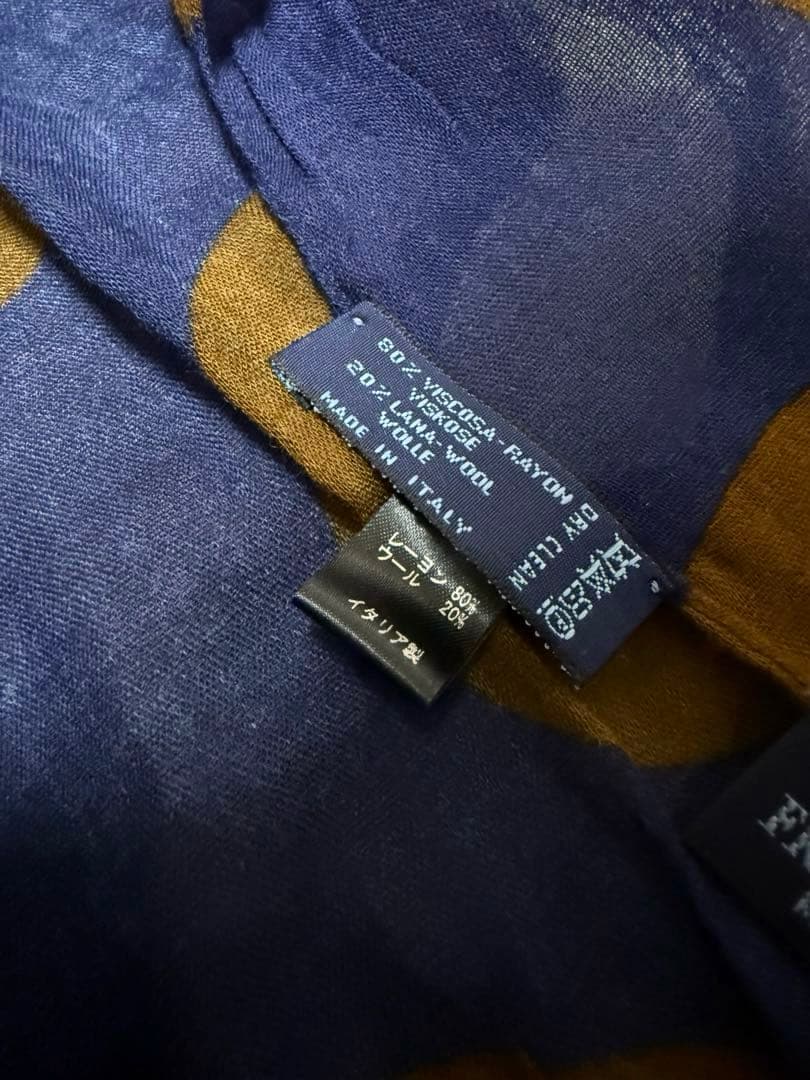 FRANCO BASSI／フランコバッシ／ストール／ペイズリー／Italy製