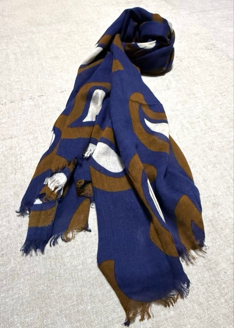 FRANCO BASSI／フランコバッシ／ストール／ペイズリー／Italy製