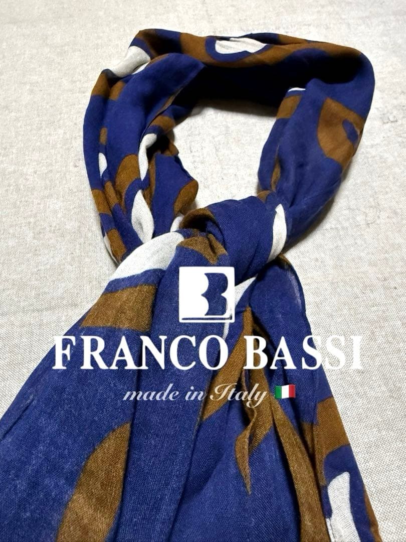 FRANCO BASSI／フランコバッシ／ストール／ペイズリー／Italy製