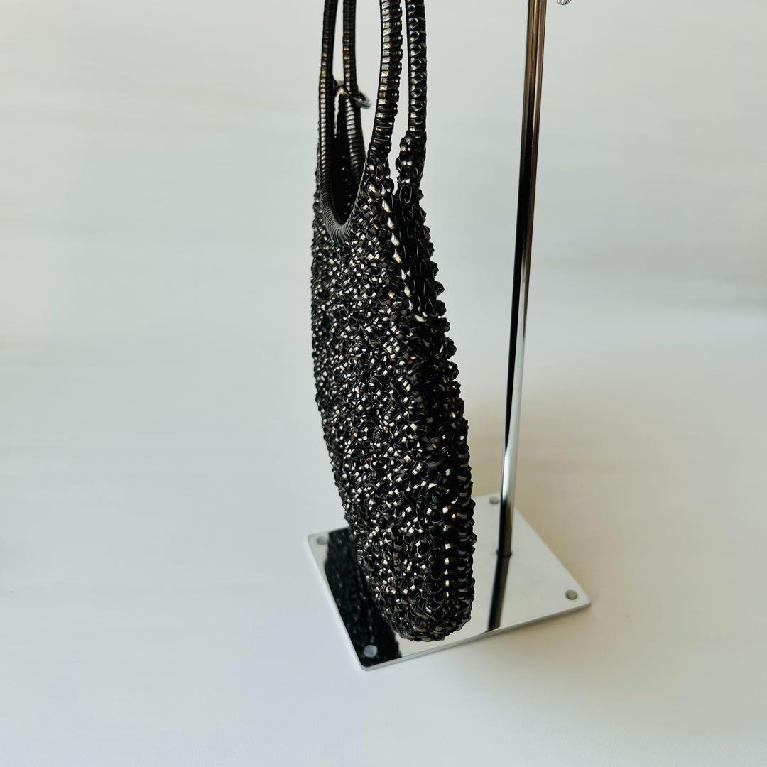 【正規品♡極美品】アンテプリマ ワイヤーバッグ ラウンド ブラック 大容量 袋付