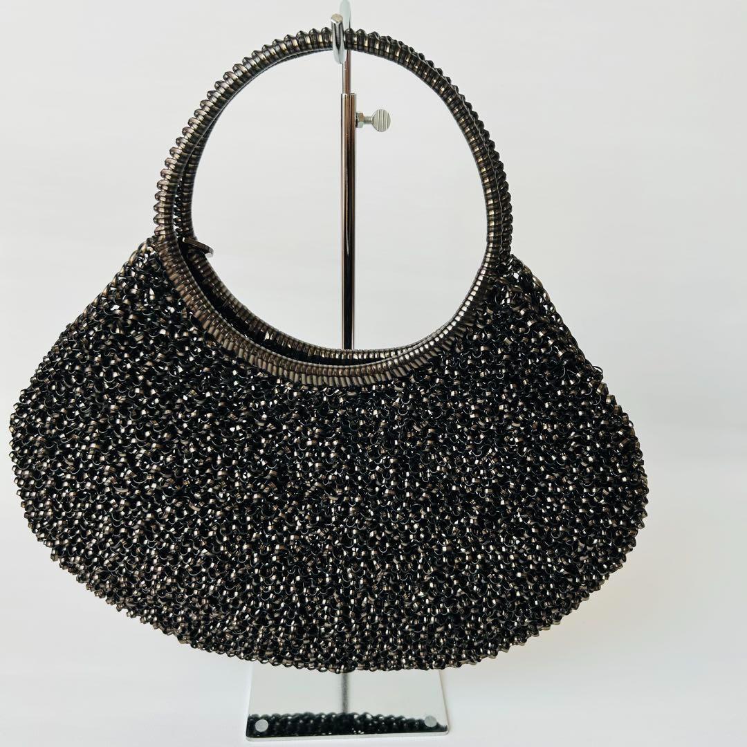 【正規品♡極美品】アンテプリマ ワイヤーバッグ ラウンド ブラック 大容量 袋付