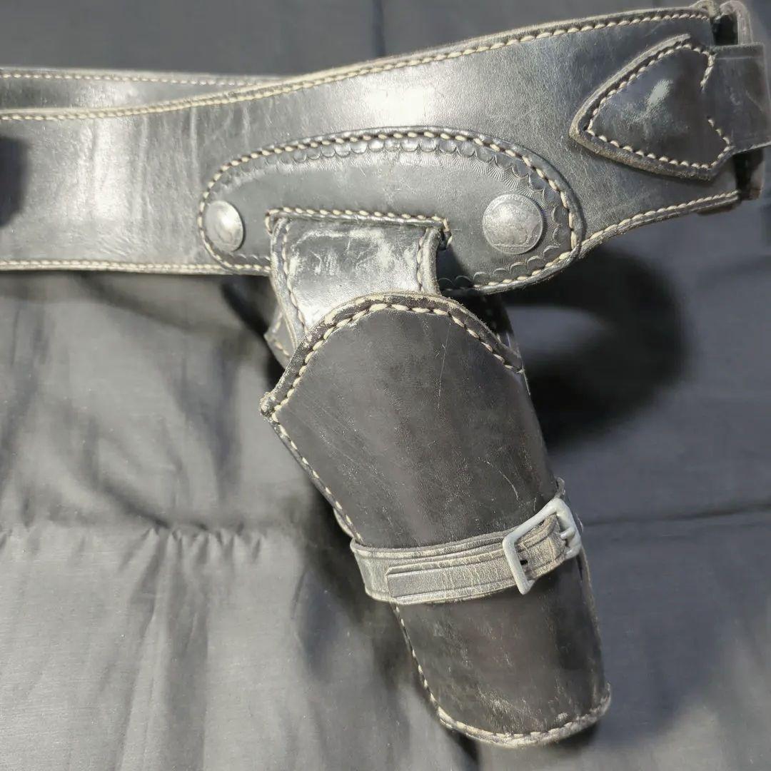 本革製 ウエスタン ガンベルト ダブルホルスター