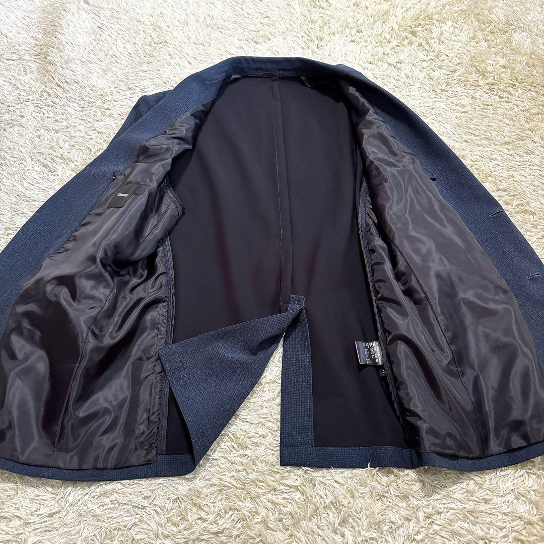 《極美品》 Theory セットアップ スーツ ネイビー ストレッチ XL