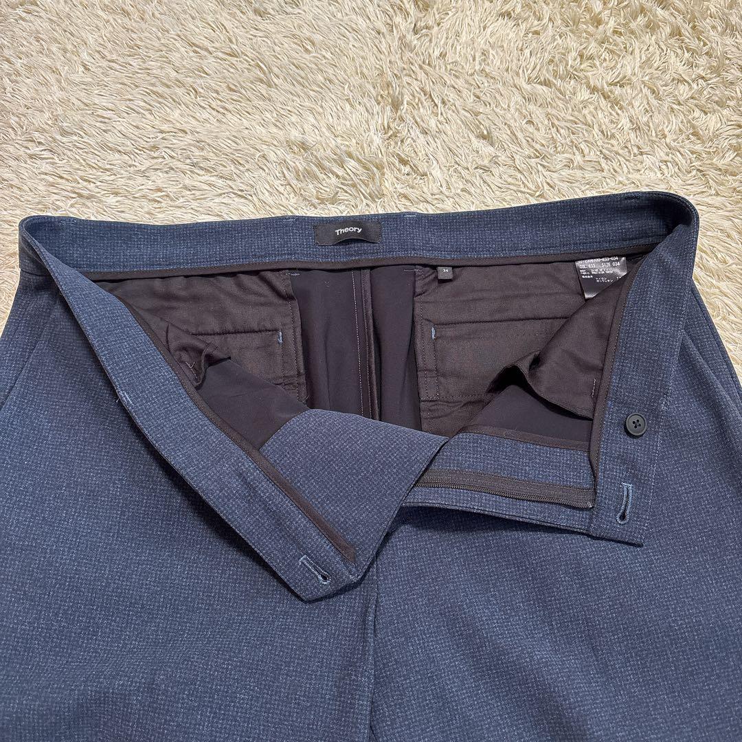 《極美品》 Theory セットアップ スーツ ネイビー ストレッチ XL